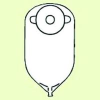 Round Post-Op Urinary Pouches - Pre-Cut: 3/4" (1.9 cm) Flat