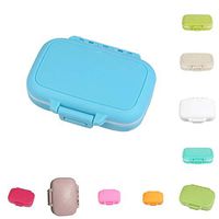 Nabsna Pill Case Storage Box 3 Compartment Travel Portable Medicine Divider Organizer Pill Cases