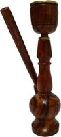 SHOP FRENZY Vintage Wooden Hooka Hookah Hukka Huka for Showpiece (5 Cm5 Cm15 cm