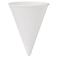 Dart 4BR-2050 Cone Water Cups, Cold, Paper, 4oz, White, 200/bag, 25 Bags/carton