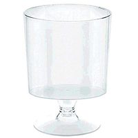 Amscan 358810.86 Tiny Pedestal Cups, 2oz, Clear