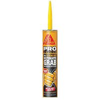 SikaBond Ultimate Grab Adhesive, 10.1 fl. oz Cartridge, Gray