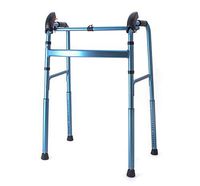 ZHPRZD Disabled Walker Blue Elderly Walker Up and Down Stairs Walker Retractable Armrest Walker