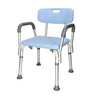 Pregnant Woman Bath Stool Chair with Safety Handle Backrest Home Shower Seat Bench Anti-Slip to Sitting in Bathtub for Elderly, Disabled, Adults