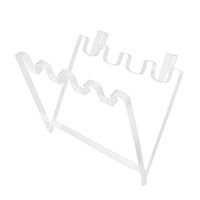 Sacow Trash Bag Holder, Portable Trash Rack Hanging Kitchen Cupboard Door Stand Garbage Bags Rack Towel Storage Hanger Hook (White)