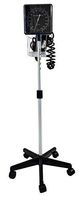 Clock Aneroid Sphygmomanometer, Rolling Stand Adjustable, 2 Bases
