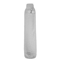 Extra Long Cosy Luxury Faux Fur Hot Water Bottles, 2L (Grey)