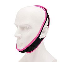 Anti Snore Chin Strap Adjustable Anti-Snoring Belt Deep Sleep for Men Women Stop Snoring Headband Nasal Snoring Grunting,Pink