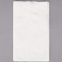 BWS 15" x 17" 3-Ply White Dinner Napkin, Case of 2000