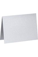 A7 Folded Notecards (5 1/8 x 7) -Silver Metallic (250 Qty.)