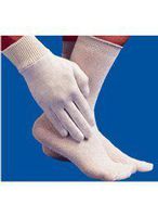 Men's Thermal Sock's and Glove's Liner Metallic Set in Silver