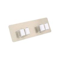 Ouniman Self Adhesive Mop and Broom Holders Heavy Duty Removable Waterproof Broom Hangers No Drilling Broom Grippers Hold Organizer Wall Mounted Storage Racks Mop Hook for Home Kitchen Bathroom