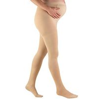 Truform 20-30 mmHg Maternity Compression Pantyhose, Tummy Support for Pregnant Belly, Beige, X-Tall