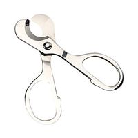 Jascaela Stainless Steel Cigar Cutters Double Cut Blade Guillotine Scissors Accessories for Cigars(Silver-s)