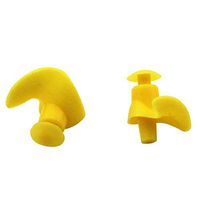 Bocotous Waterproof Swimming Professional Silicone Earplugs Unisex Adults Children for Swimming Surfing,Yellow 1 Pair