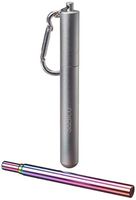Samico Telescopic Reusable Stainless Steel Straw with Case and Cleaning Brush