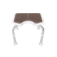 Bath Stool Elderly Bath Chair Pregnant Woman Bath Stool Bath Stool Adjustable Height Skid (Color : Brown)
