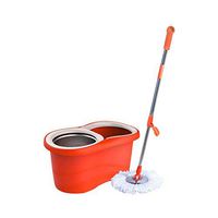 WXQ-XQ Mop and Bucket Cleaning Set Wet And Dry Dual Use Household Hangable Hand Pressure Double Drive Orange Head2