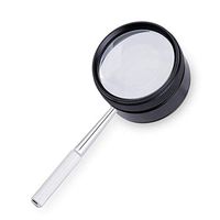 AOX Auxiliary Supplies Handheld 35X Illumination Magnifier with LED Light HD Lens for Book Reading, Jewelry Identification, Watch, DIY Crafts Engraving and Repair, 4.5 * 4.5cm