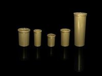 DRAM 5 PACK Medicine Bottle Wellness Containers 08,13, 19, 30, 60 Drams Assortment of Colors (GOLD - Opaque)