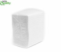 EcoQuality Disposable Long Lasting Efficient Paper Napkins for Everyday Use, Breakfast, Lunch, Dinner, Beverage, Perfect White, Smooth, Convenient, Soft (1000, White)