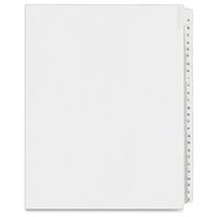Avery Legal Dividers, Allstate Collated Sets, Letter Size, Side Tab, A-Z, 25 Tabs per Set, 1 Set (01700), White