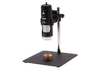 Aven 26700-207 Digital Handheld Microscope, 10x-200x Magnification, Near-Infrared LED Illumination, With Stand, Includes 5MP Camera