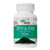 Kapok Naturals NonGMO Spirulina Capsules. 500mg Spirulina Powder. Vitamin B Boost & Reduce Cholesterol. Algea Supergreen Spirulina Pills w Beta-Carotene, Iron & Protein. 100 Spirulina Capsules (100)