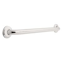 Franklin Brass 5924BS 1-1/4-Inch x 24-Inch Beveled Edge Concealed Mount Safety Bath and Shower Grab Bar, Bright Stainless Steel