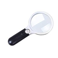 Professional Newest 3 Led Lights 3X 45x Handheld Reading Magnifier Lens Jewelry Loupe, Volt Spotlight - Magnifying Devices, Best Rechargable Flashlight, Makeup Mirror, Power Style Flashlight