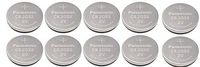[ 10 pcs ] -- Panasonic Cr2032 3v Lithium Coin Cell Battery Dl2032 Ecr2032
