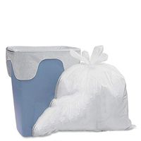 Max-Tough 8 Gallon Flap Tie Home/Office Waste Basket Star-Seal Trash Bags (130 Count) | White