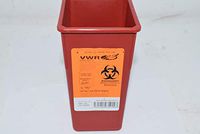 VWR 19001-001 - Small - Sharps Container Systems, Red - Each