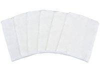 MAYOUTH Dish Rags Kitchen Rags Small Cleaning Cloths Wash Cloth Dish Cloths for Washing Dishes Wipes (White, 6)