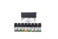 iSobo 100% Pure Therapeutic Grade Essential Oils Set || Peppermint/Tea Tree/Rosemary/Lemongrass/Lavender/Eucalyptus/Frankincense/Sweet Orange Best For Oil Diffuser, Massage, soap and facial cream