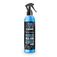 Flowgenix Grand Finale Waterless Car Wash, Shine, and Shield - Hydophobic Nanotechnology Helps Repel Water - Lab Tested Paint Polish, Wax, and Sealer - Streak and Smear Free | 12 Minute Application