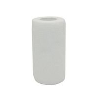 4 inch x 12 Pack Vet Wrap Adhesive Bandages - 5 Yards Self Adherent Cohesive Wrap Bandages Self Adhesive Non Woven Bandage Sports Medical Wrap Athletic Wrap for Ankle, Wrist, Sprains White