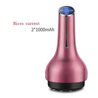 RISSITEL Electric Back Massager, Scraping Cupping Therapy Massager Body Ache Relief for Body Dredging Body Shaping Vacuum Suction Detox (Color : 2-Bean Red)