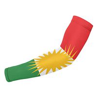 Sincerity First Kurdistan Flag UV Protection Cooling Arm Sleeves for Sports Running Men Women