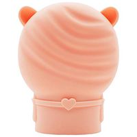 fancyfree Soft Silicone Hot Water Bottle, BPA Free Hot Water Bag for Hot & Cold Compress， Portable and Durable, Microwave Heating and Fridge Store Available，Cute Shape with Plush Cover (Pink Bear)