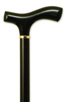 MNT05015 - Mens Fritz Handle Cane, Black Stain, 36 - 37