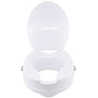 Raised Toilet Seats Medical Elevated and Commode Booster Seat Riser,Bathroom Safety Extender Assists Disabled, Elderly, Handicapped,B