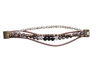 Bops Zengo Aromatherapy On The Go, Essential Oil Diffuser Magnetic Clasp Bracelet, Natural Stones, Leather, Genuine Porous Lava Stone (Earthtones)