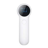 owhelmlqff Non-Contact Accurate IR Infrared Digital LCD Forehead Thermometer Measure Tool Non-Contact Health Monitors for Fever Ear and Forehead White