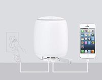 ST1 Waterproof Speaker and Touch Light Lantern Bluetooth Speaker Night Light, Portable Charger Micro USB Charging Port Color Changing, Dimmable Touch Light Function Hands Free Calling