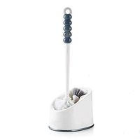 ZHAO XIN Toilet Brushes and Holders Holder Household Cleaning Products Double Brush Head Toilet Brush Ergonomic, Elegant,Durable (Color : White