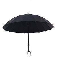 Moolo Windproof Umbrella Men Women Lightweight Waterproof DurableUmbrella Strong 16 Fiberglass Ribs Umbrella (Color : F)