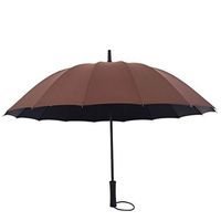 Moolo Windproof Umbrella Men Women Lightweight Waterproof DurableUmbrella Strong 16 Fiberglass Ribs Umbrella (Color : E)