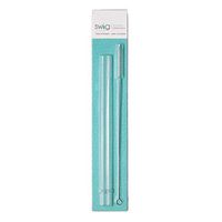 Swig Life Signature Clear Straw Pack 10.5" Set of 2 Straws and Cleaning Brush