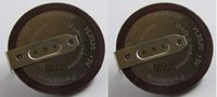 Panasonic VL2020-2 Horizontal Mount VL2330/HFN Secondary Lithium Rechargeable Battery, 3V, 20 mAh Coin, 20.0 mm (Pack of 2)